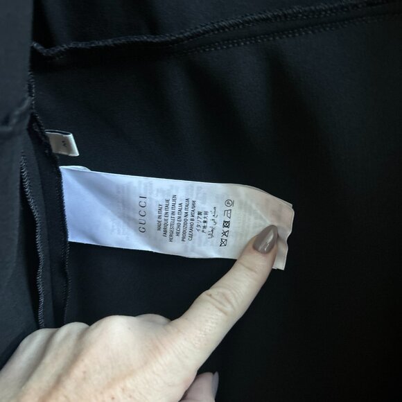 Gucci Sherry Line Dress, Medium Black - Picture 6 of 13